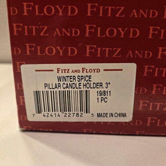 Fitz and Floyd Winter spice candle pillar - Picture 9 of 12